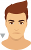 Dreieckige Gesichtsform
