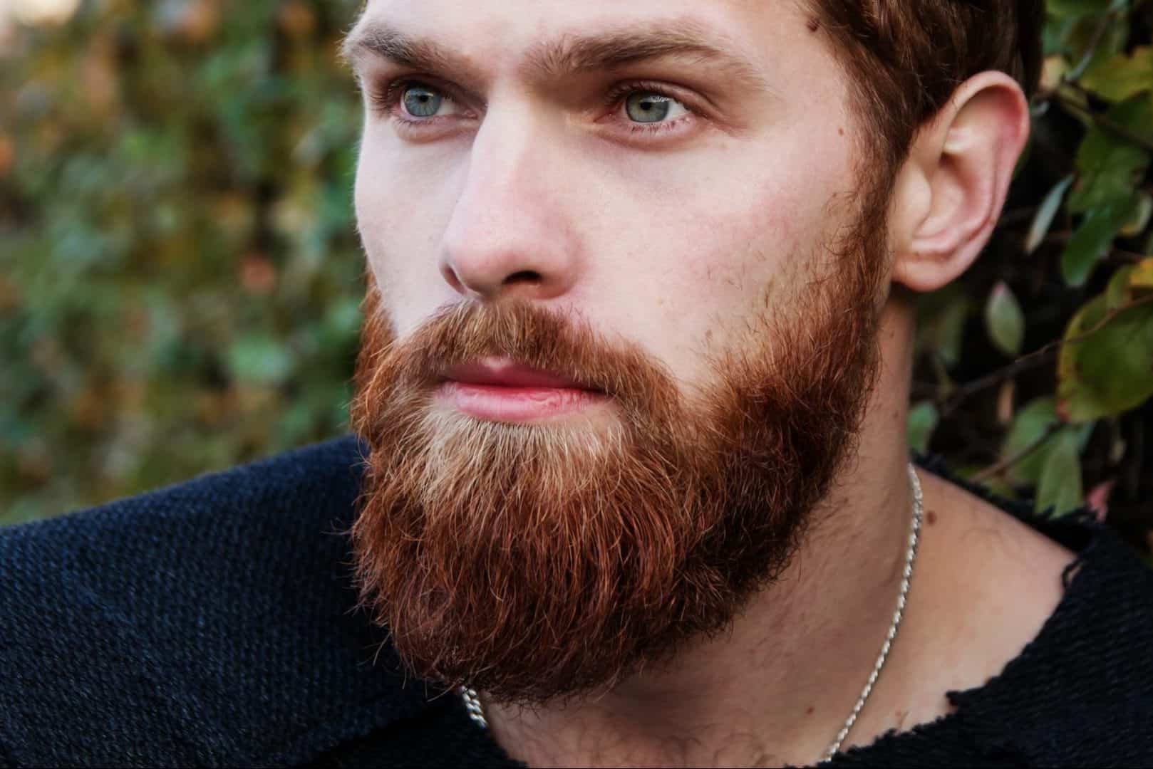 Mann mit Vollbart